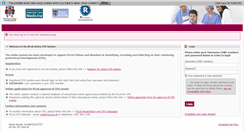 Desktop Screenshot of cpd.rcoa.ac.uk